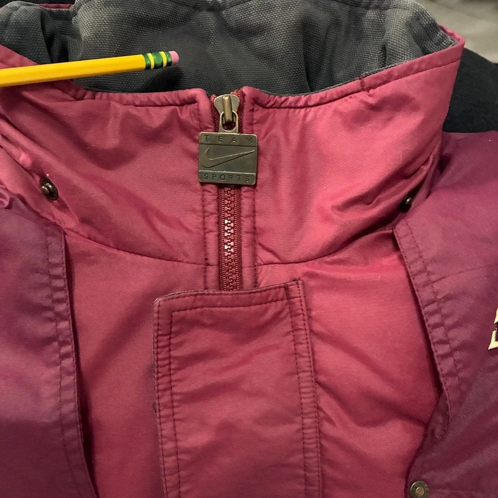 Vtg Nike‎ Florida State University Seminoles Down Puffer Jacket XL Embroidered